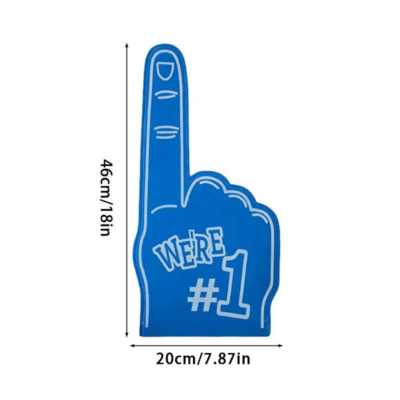Finger Foams Sports Cheerleading Party Hand Props 1 Noise Makers Props Giant Hands Sports Favors Cheering Palm Party Props Oasis Select Blue