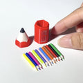 10/12Pcs Kid Pretend Play Toy Dollhouse Miniature Colored Pen Mini Pencil School Supplies Model Doll House Accessories Oasis Select A1