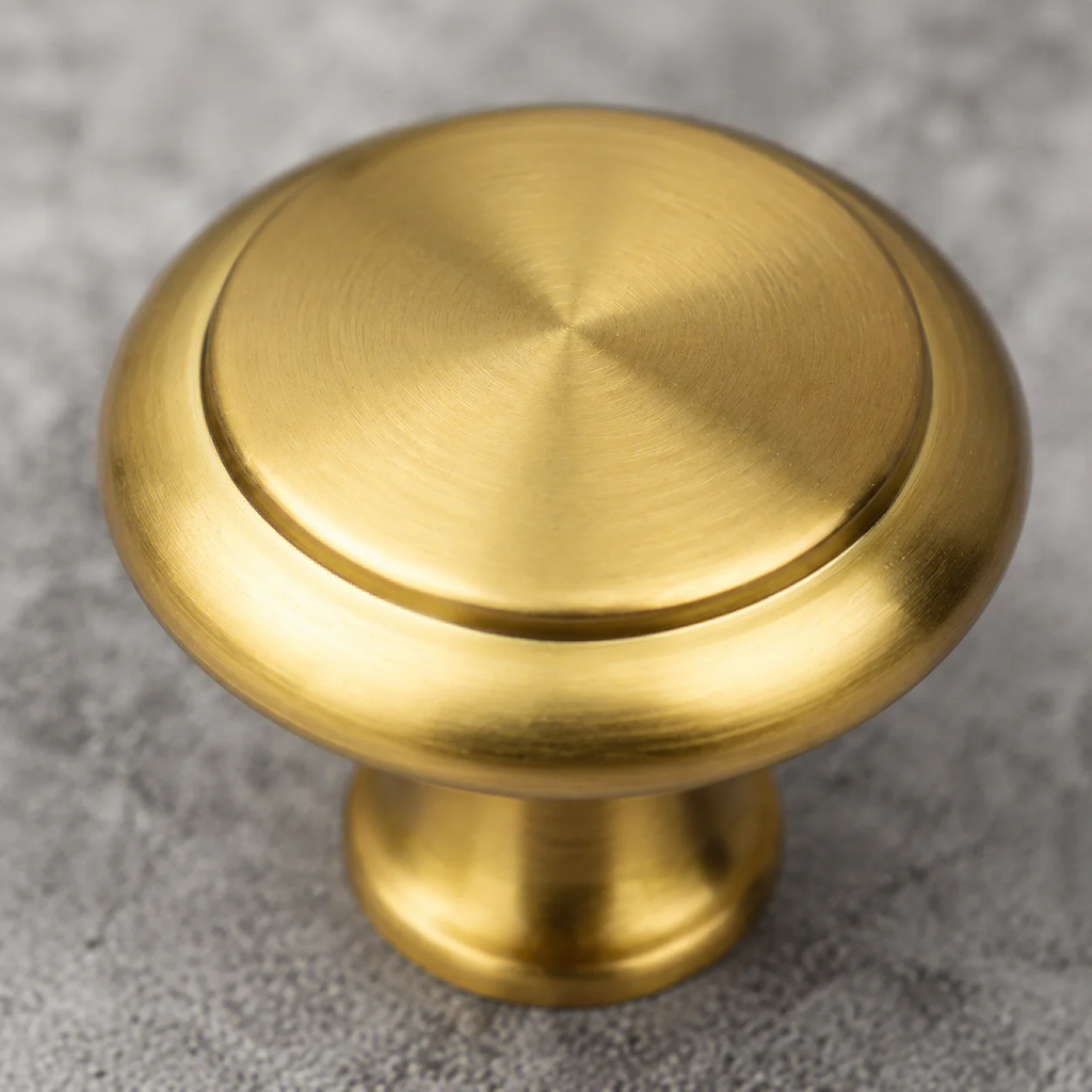 8pcs Golden round Single Hole Cabinet Drawer Pull Handle Small Simple Design Furniture Handle for Wardrobe Cabinet Oasis Select