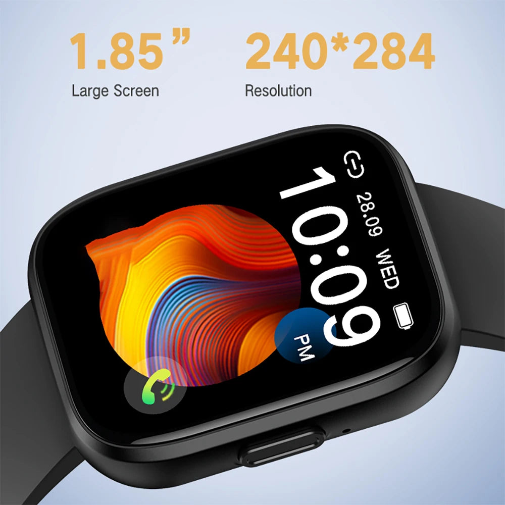Women Smartwatch Information Reminder 1.85" Heart Rate Health Smart Watches Men BT Call 100+ Sports Modes Music Fashion Game Oasis Select