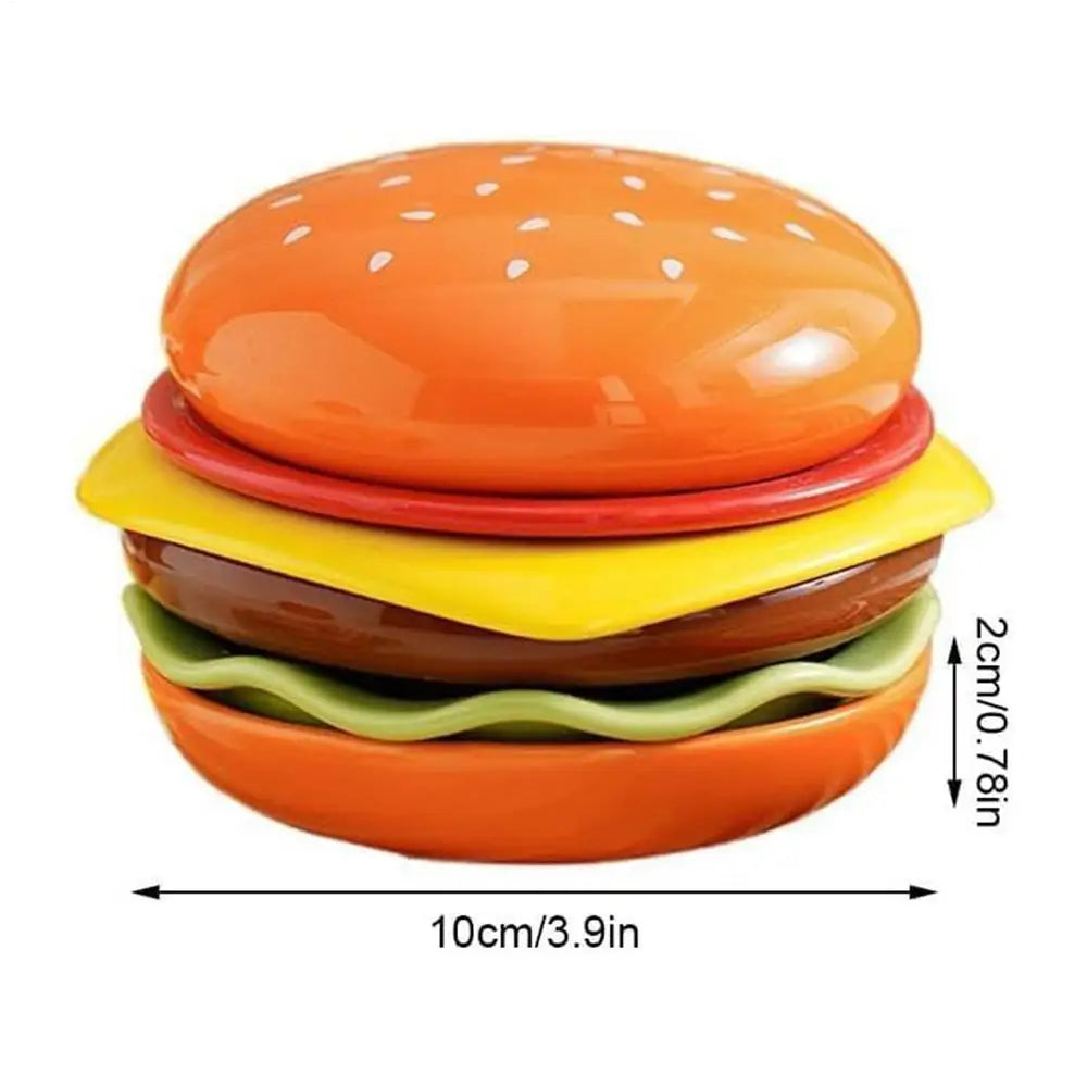 6 Pieces Seasoning Plate Burger Plates Stackable Burger Sauce Bowls Dishwasher Safe for Ketchup Sushi Snack BBQ Party Appetizer Oasis Select 1 set