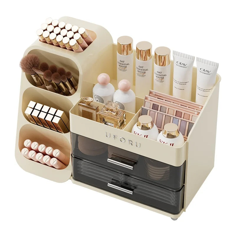 Cosmetics Storage Box Home Dressing Table High-end Large Multi-functional Compartmentalized Storage Rack Pratical New Arrival Oasis Select