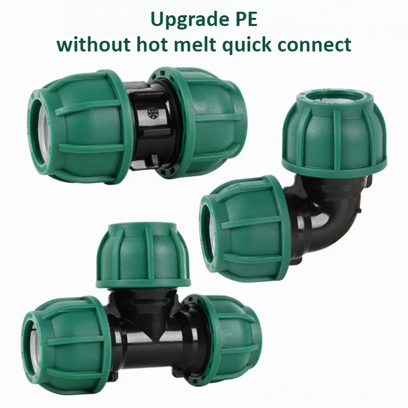PE Ball Valve 4 Points 6 Points 1 Inch Water Pipe No Hot Melt Quick Connector Valve Switch Quick Connector Irrigation Joint Oasis Select