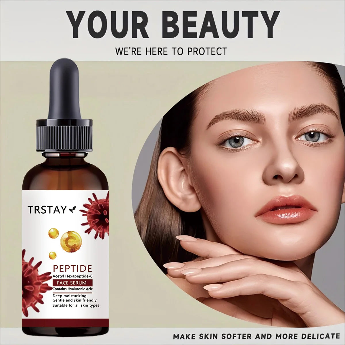 TRSTAY Facial Essence – Wrinkle-Lightening Moisturizing Serum
