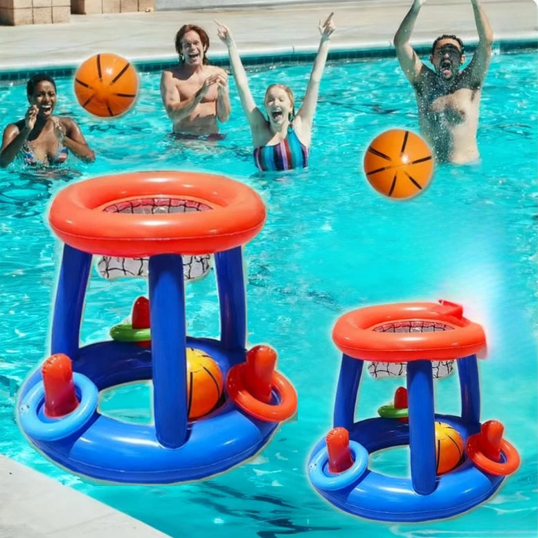 Water basketball hoop. Wholesale of cross-border inflatable water toys. Inflatable basketball hoop with interactive Oasis Select