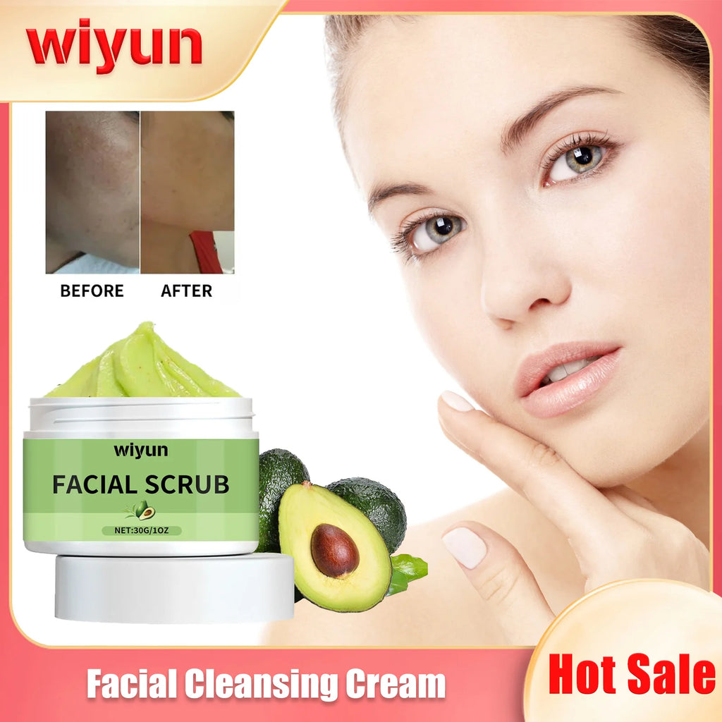 WIYUN Facial Exfoliating Scrub Cream – Brighten & Clarify 30g