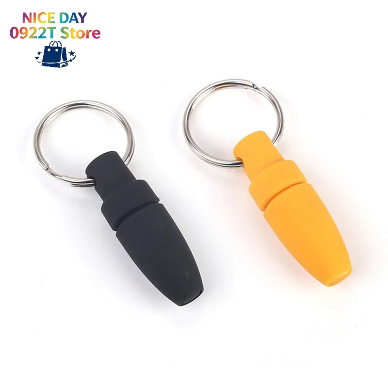 With Key Ring Clip Rubber Portable Cigar Puncher Accessories Blade Cigar Cutter Drill Hole Pocket knife for Cigar Gadgets@#X Oasis Select