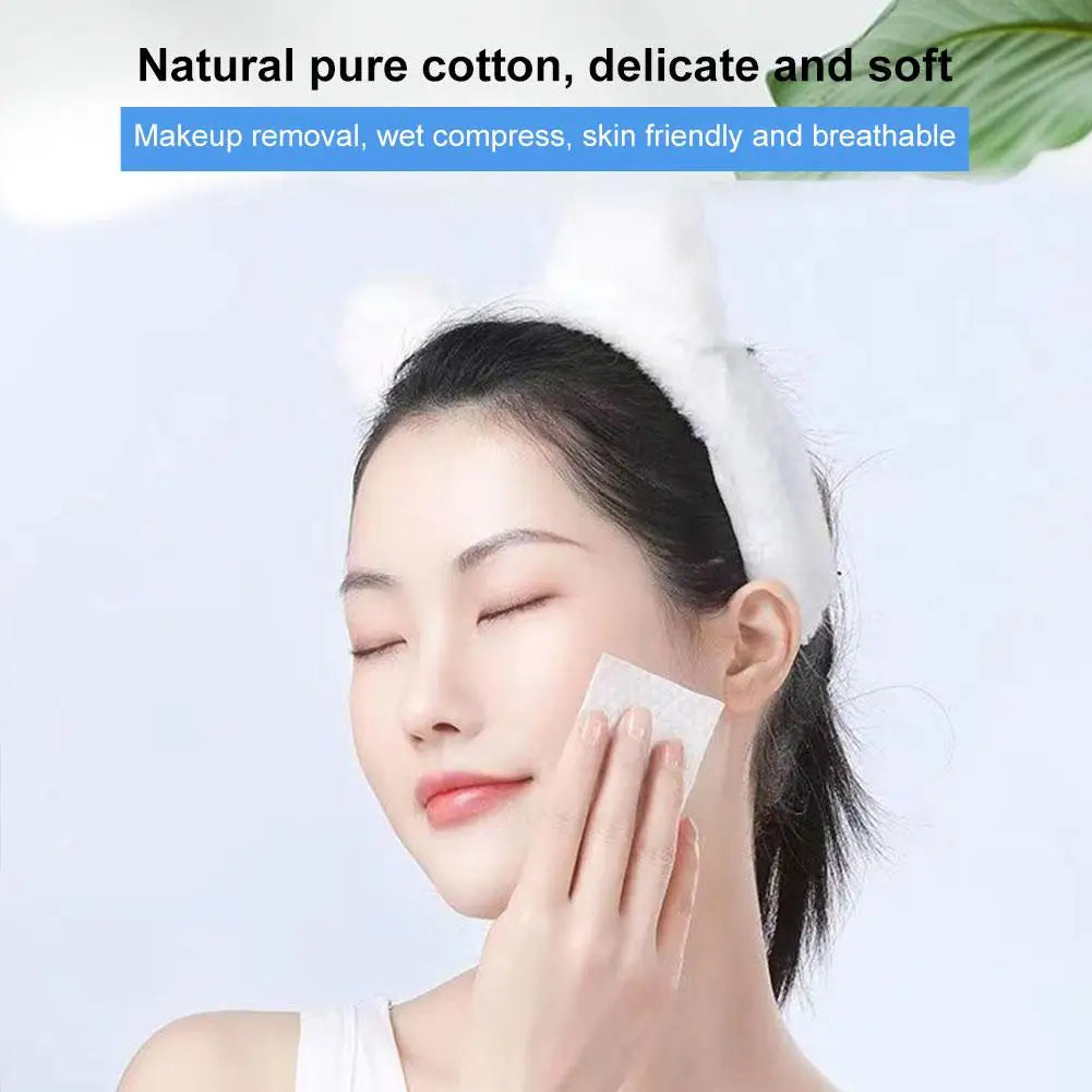 450/500/600 Disposable Makeup Cotton Wipes Soft Remover Pads Facial Cleansing Paper Wipe Cosmetic Pads Oasis Select