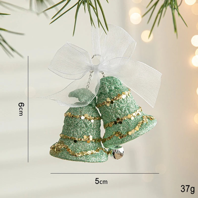 Christmas Painted Green Cone Balls Hanging Pendants Merry Christmas Tree Decoration for Home Xmas Ornament Gift Navidad Oasis Select