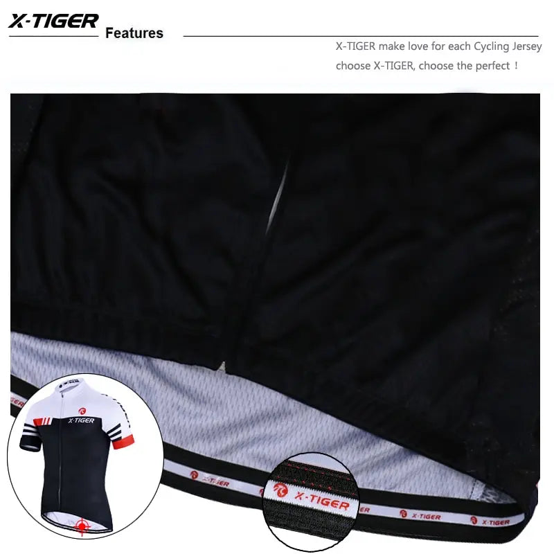 X-TIGER Summer Short Sleeve Pro Cycling Jersey Mountain Bicycle Clothing Maillot Ropa Ciclismo Racing Bike Clothes Jerseys Oasis Select