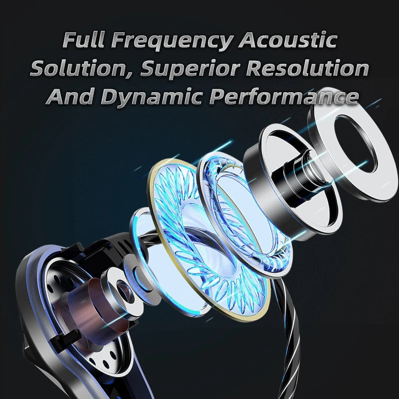QKZ AK7 Copper Driver Wired Earphones HiFi Bass Stereo Super Clear Gaming Headset Music Sport 3.5mm AUX In Ear Earbuds With MIC Oasis Select