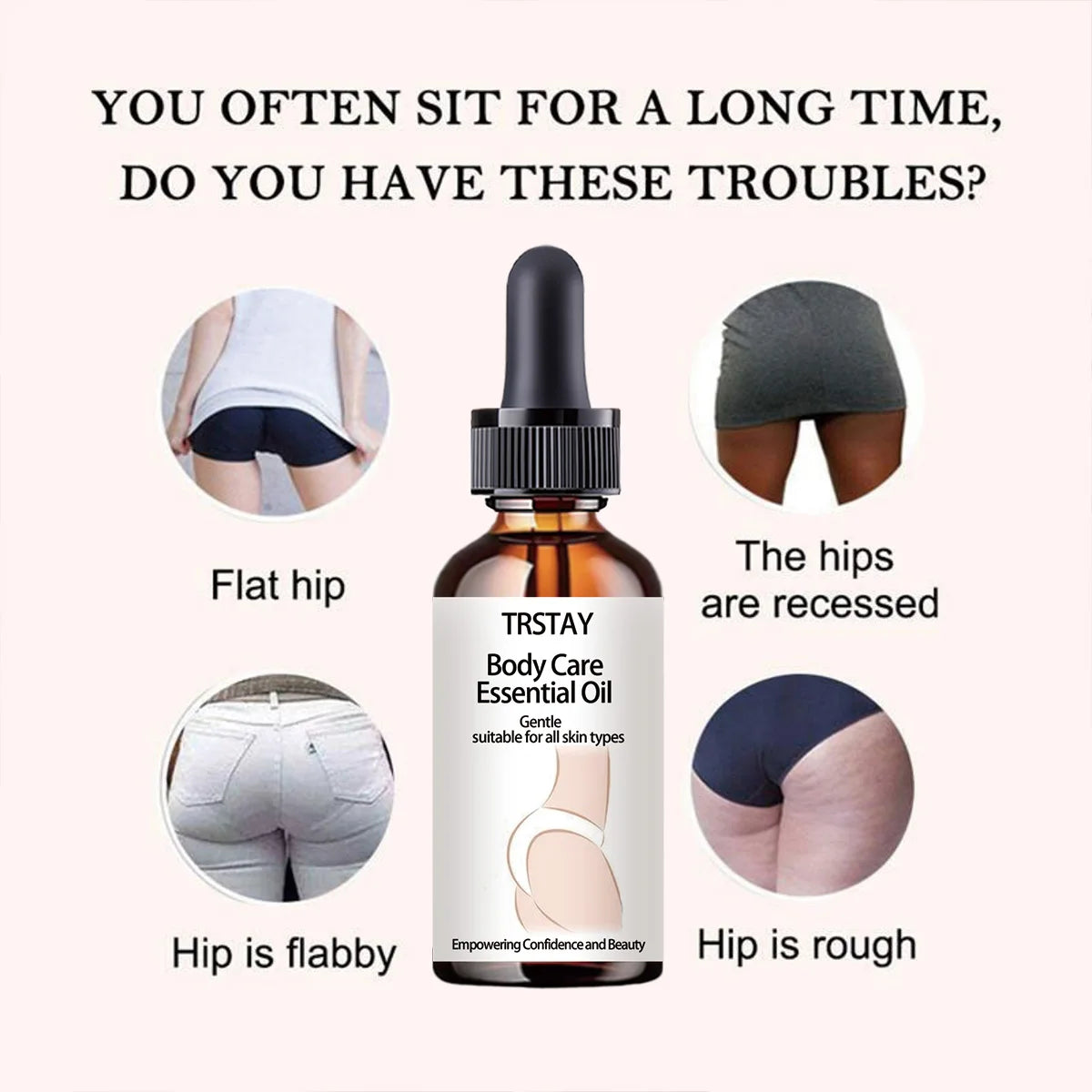 TRSTAY Natural Butt Enhancement Firming Body Oil – Unisex
