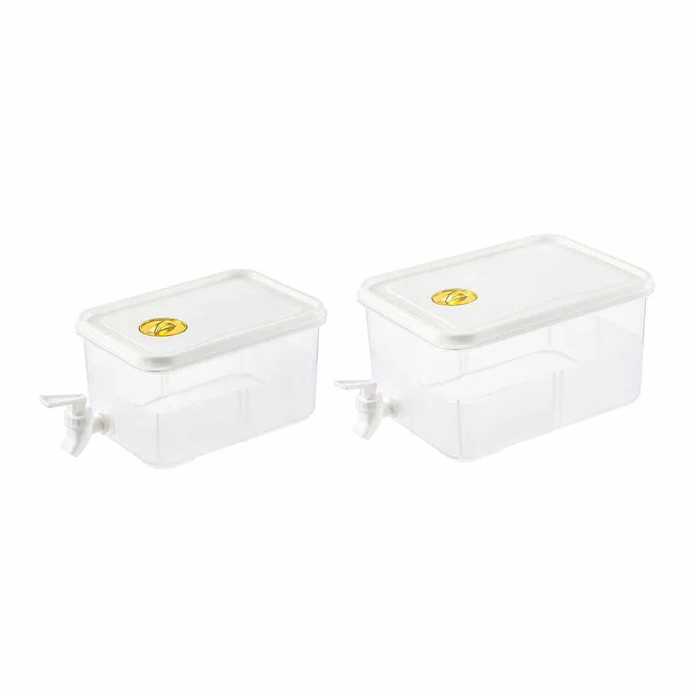 3/5L Cold Water Bucket with Spigot Summer Water Dispenser Large Capacity Refrigerator Beverage Dispenser for Home Kitchen Office Oasis Select
