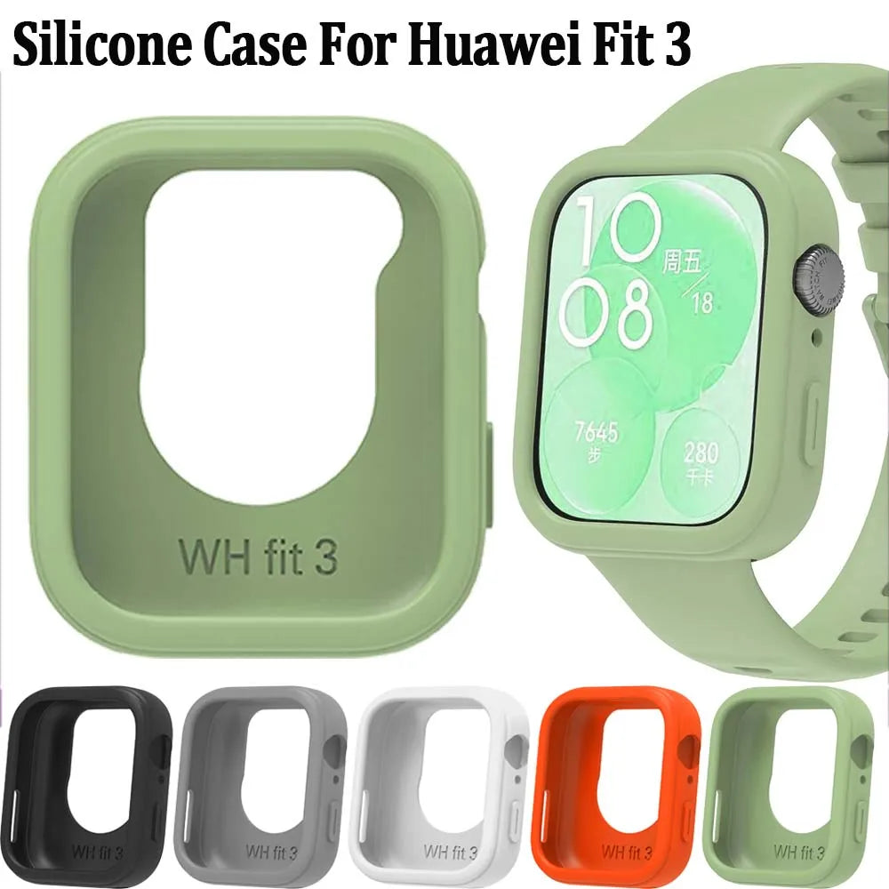 Silicone Case for Huawei Watch Fit 3 – Drop-Proof Cover Smartwatch Case Oasis Select