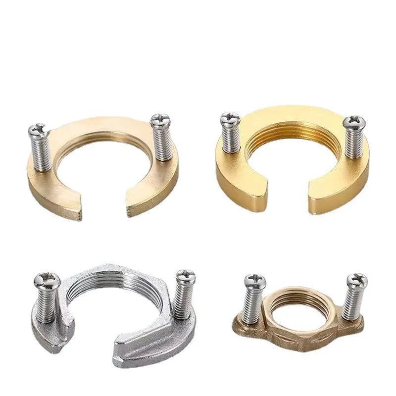 C Type Tap Faucet Anti-loosing Nut Cap Kitchen Fixing Fitting Kit Home Wash Basin Tool Fastening Circlip Washer Fixture Parts Oasis Select