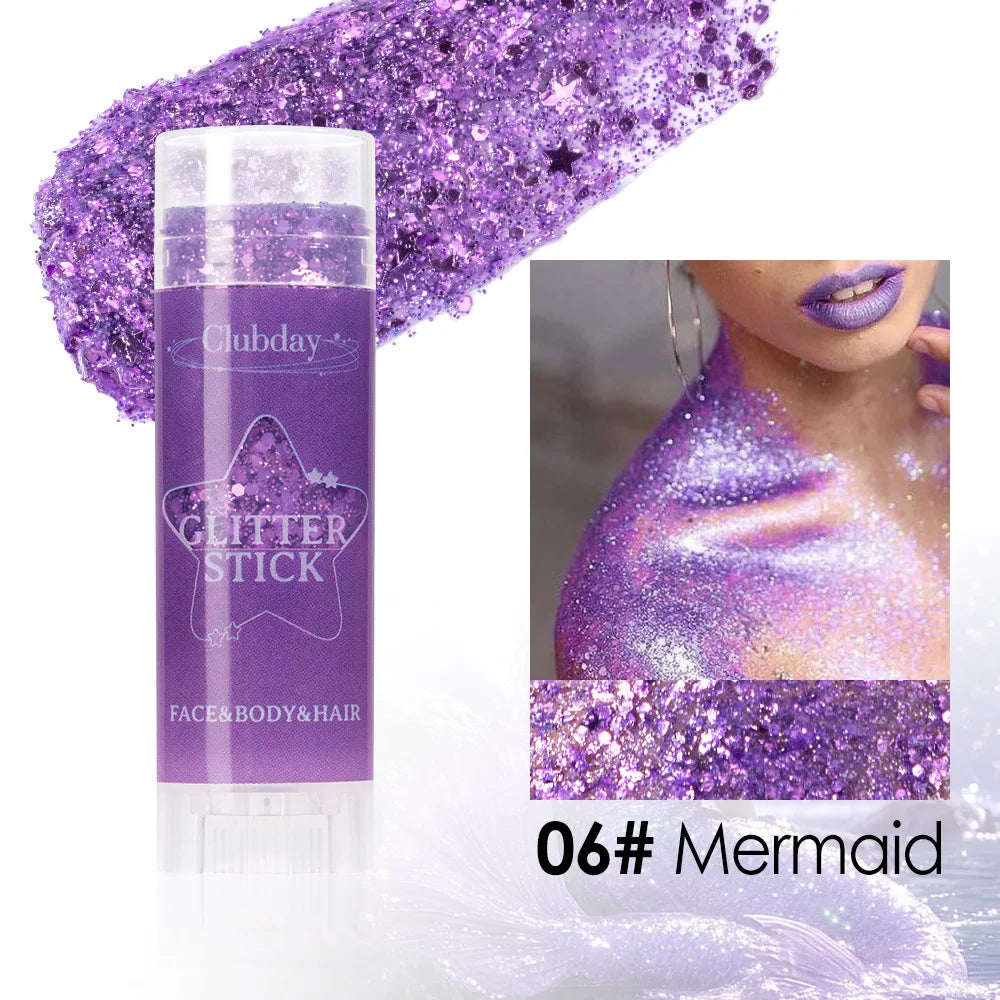 Glitter Gel Stick – Lip, Cheek & Body Sparkle Balm | High Shine