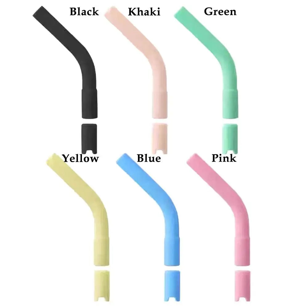 6Pcs Drink Blender Stick Drinking Straws Nozzle Tea Coffee Juice Universal Straw Head Colorful Drinkware Silicone Suction Nozzle Oasis Select