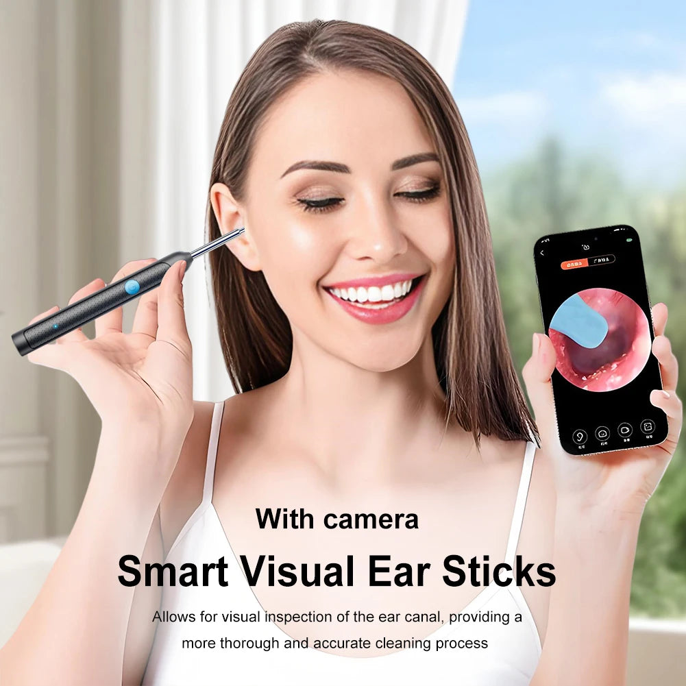 Visual Ear Wax Cleaner with HD Camera – Safe Endoscope Tool Ear Wax Removal Tool Oasis Select