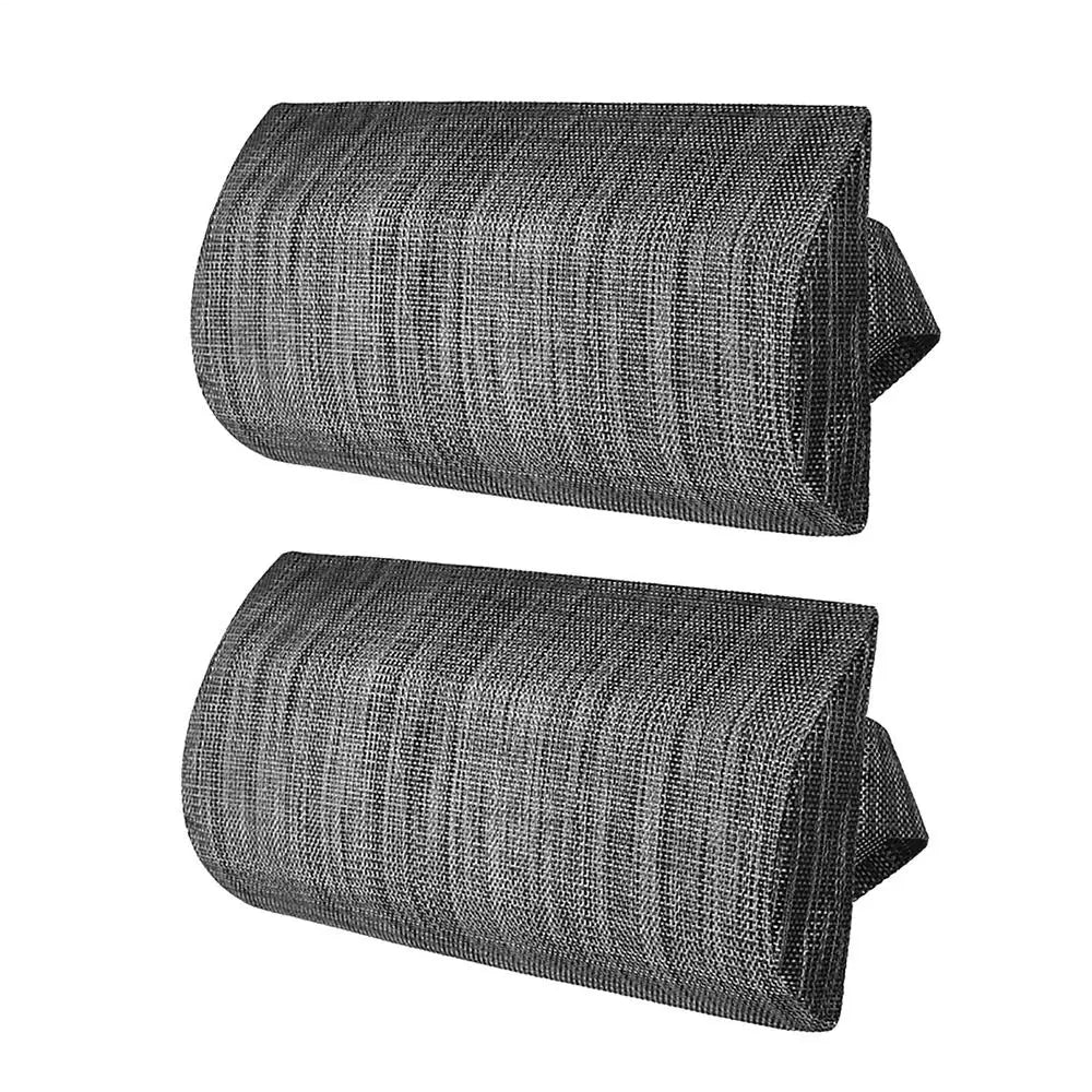 Garden Lounger Cushion Neck Pillow Recliner Headrest Beach Chair Pillow Camp Terrace Lounge Chair Lunch Break Rest Pillow Oasis Select 2PC grey