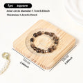 1pc Wooden Jewelry Display Tray, Bracelet and Bead Decoration Tray Bracelet and Bracelet Display Rack, Handicraft Tray Oasis Select 1pc - square