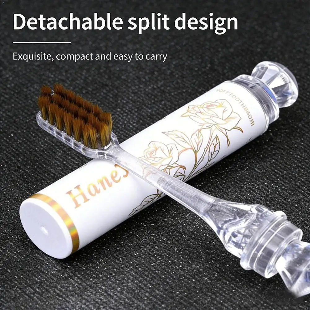 Lipstick Folding Travel Toothbrush – Ultra Soft Gift Box Travel Toothbrush Oasis Select