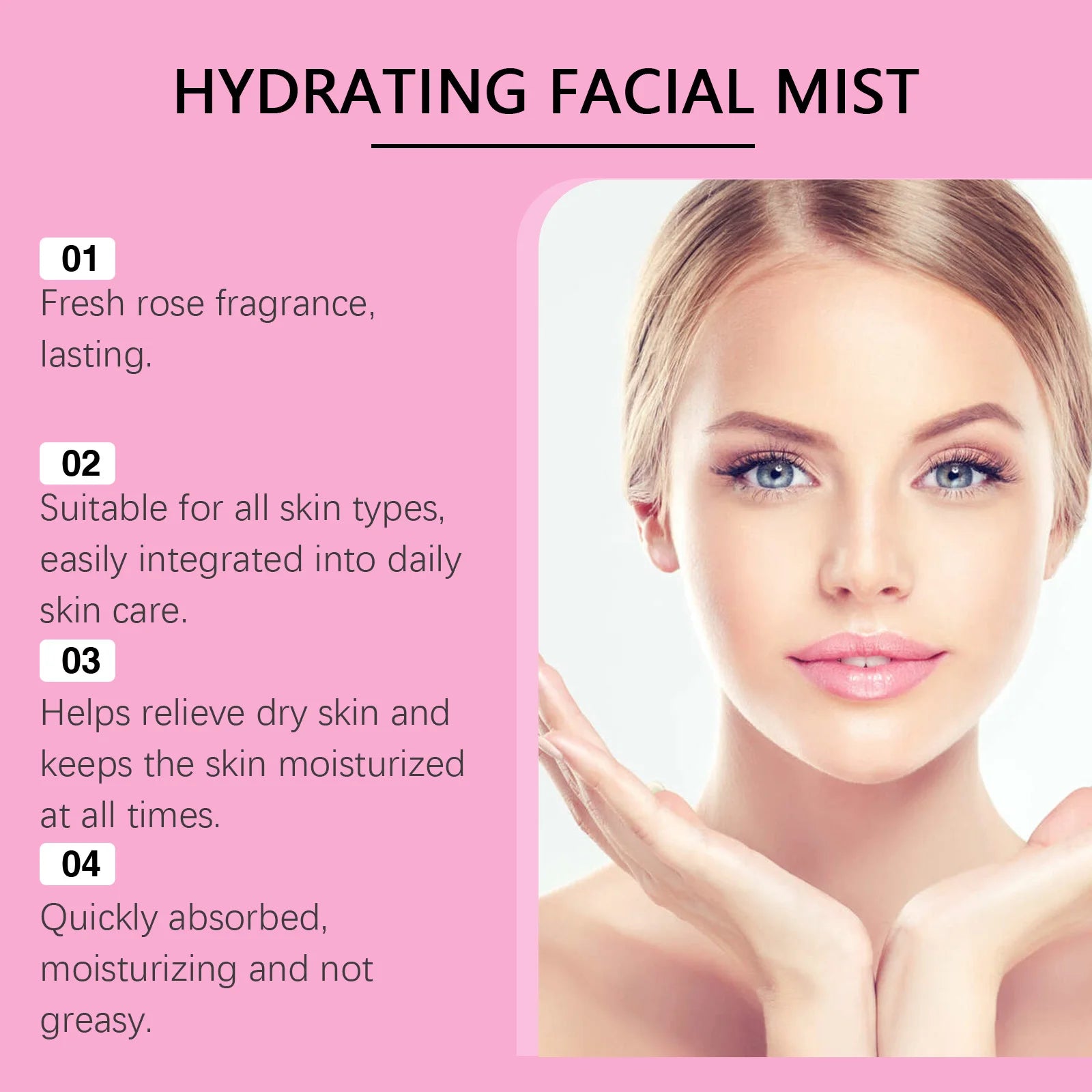 Hoygi Rose Facial Spray – Hydrate, Tone & Minimize Pores