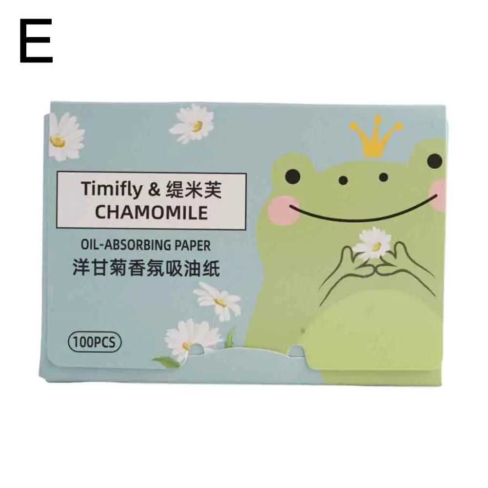 100-Pack Face Oil Blotting Papers – Matte, Oil Control Sheets Oil Blotting Papers Oasis Select E