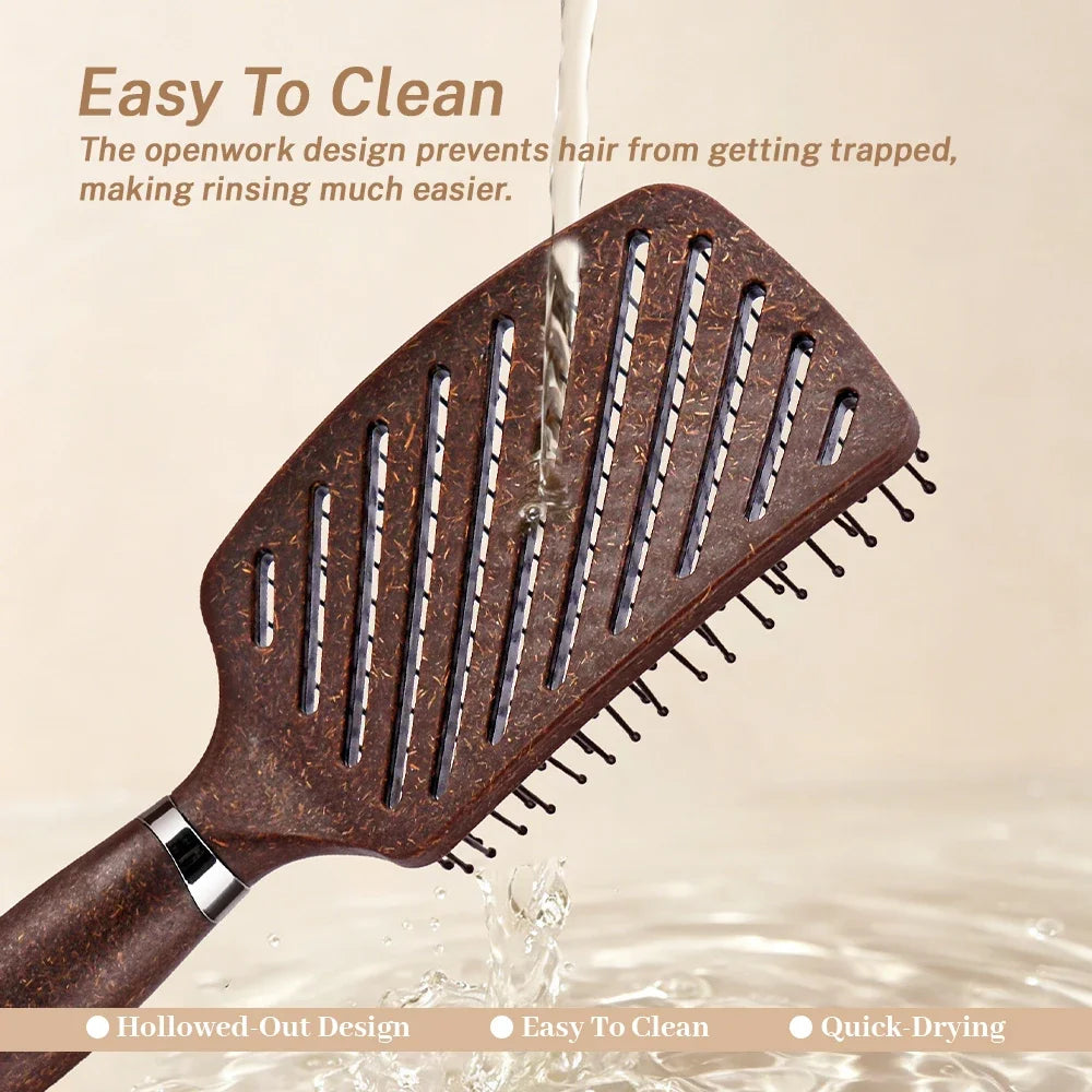 Hollow Out Anti-Static Hair Brush – All Hair Types Anti-Static Hair Brush Oasis Select