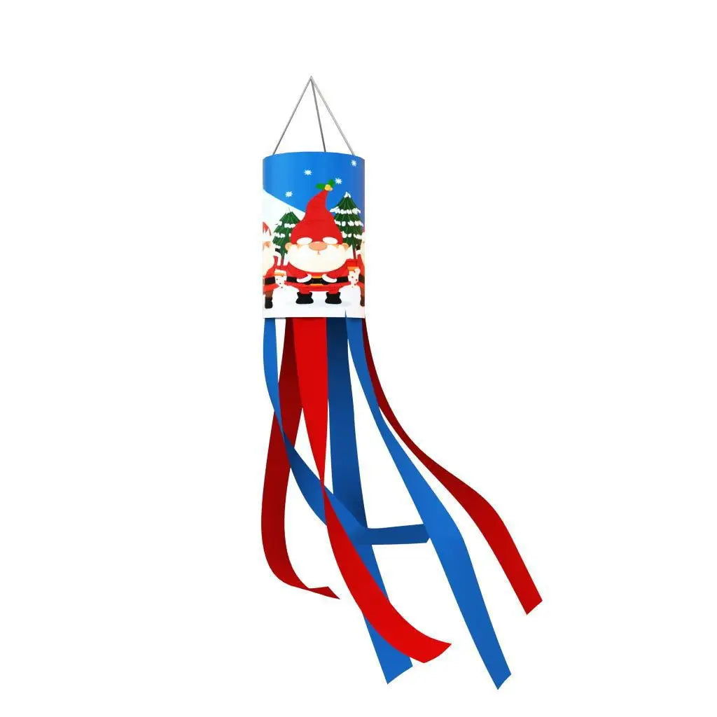 Christmas Wind Tunnel Flags Courtyard Gardens Outdoor Decorative Wind Chimes Wind Bags Hanging Flags Oasis Select 07 one meter
