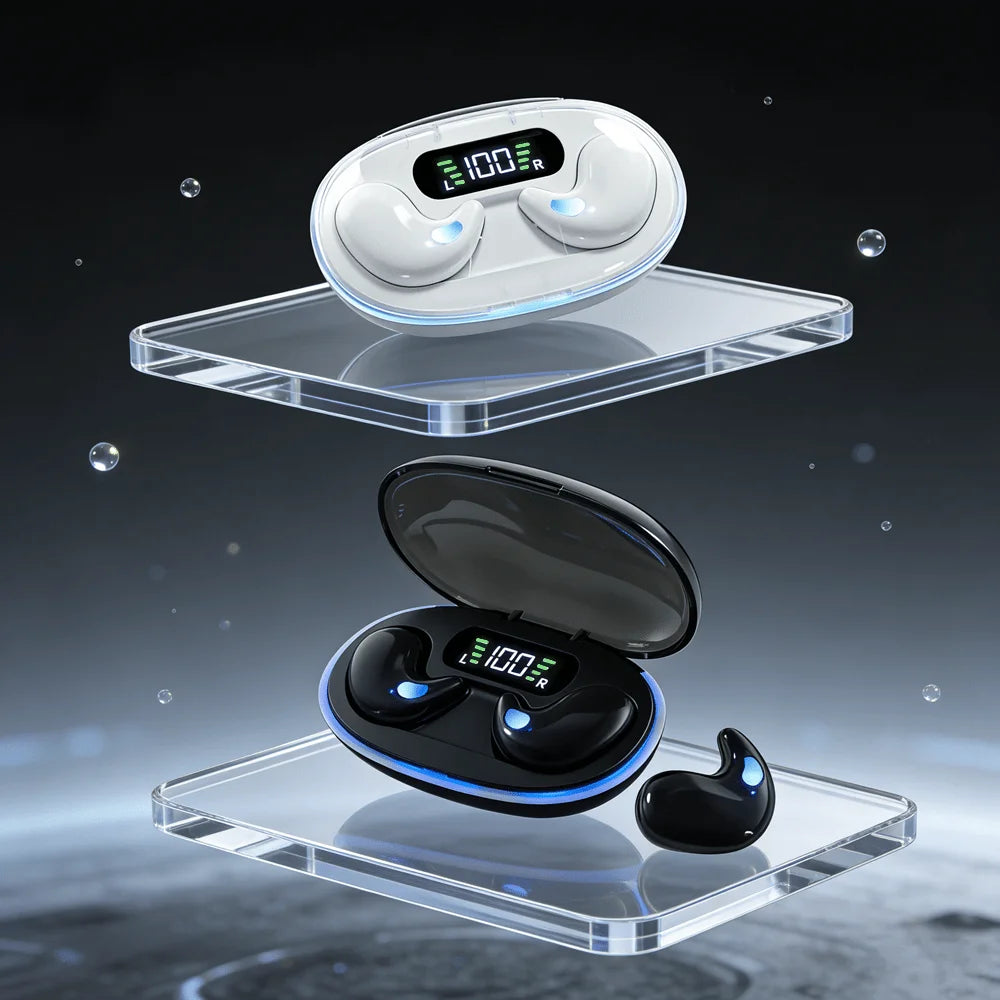 Bluetooth Sleep Earphones Wireless Headset 5.3 With Comfortable Wearing Touch Control Headphone Earbuds For All Mobile Phone Oasis Select
