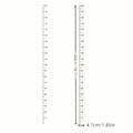 78.74-Inch Modern Wall Height Measuring Tape - Durable PC Material,Easy-Read Markings, Writable & Reusable for Room & Wall Decor Oasis Select transparent