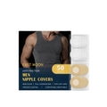 East Moon Men Sports Chest Patch Waterproof Invisible Breast Anti Bump Running Breathable Disposable Round Nipple Cover Stickers Oasis Select 50pcs boxed