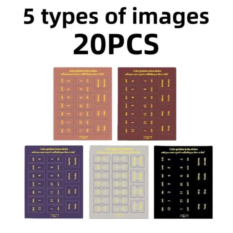 10/20 Sheets Classification Ledger Marker Stickers Monthly Separator Tabs Monthly Tabs Sticker For Office Study Oasis Select A 20PCS