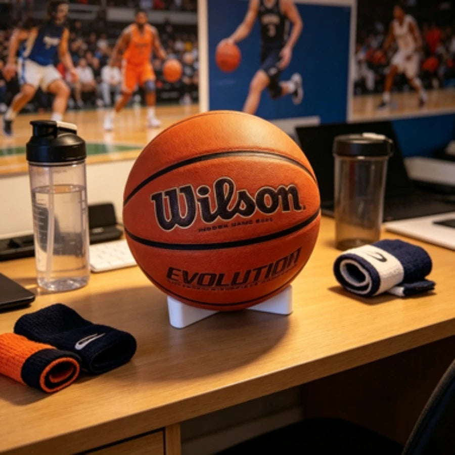 Basketball Stand Holder Universal Ball Display Rack Ball Storage Bracket for Basketball Volleyball Soccer 3-Prong Design Holder Oasis Select