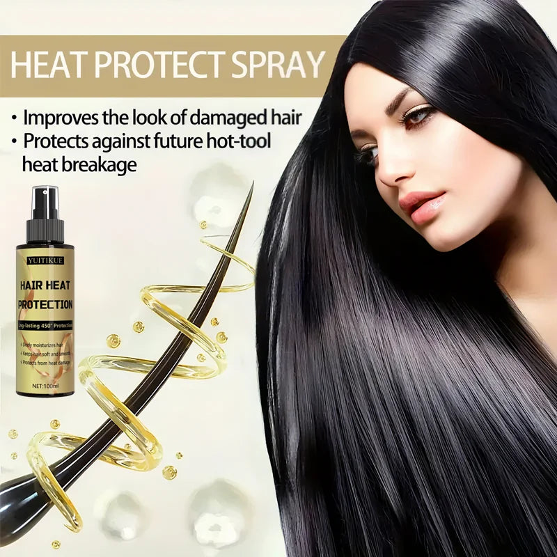 YUITIKUE Silk Care Heat Protection Spray – Curly Hair 100ml