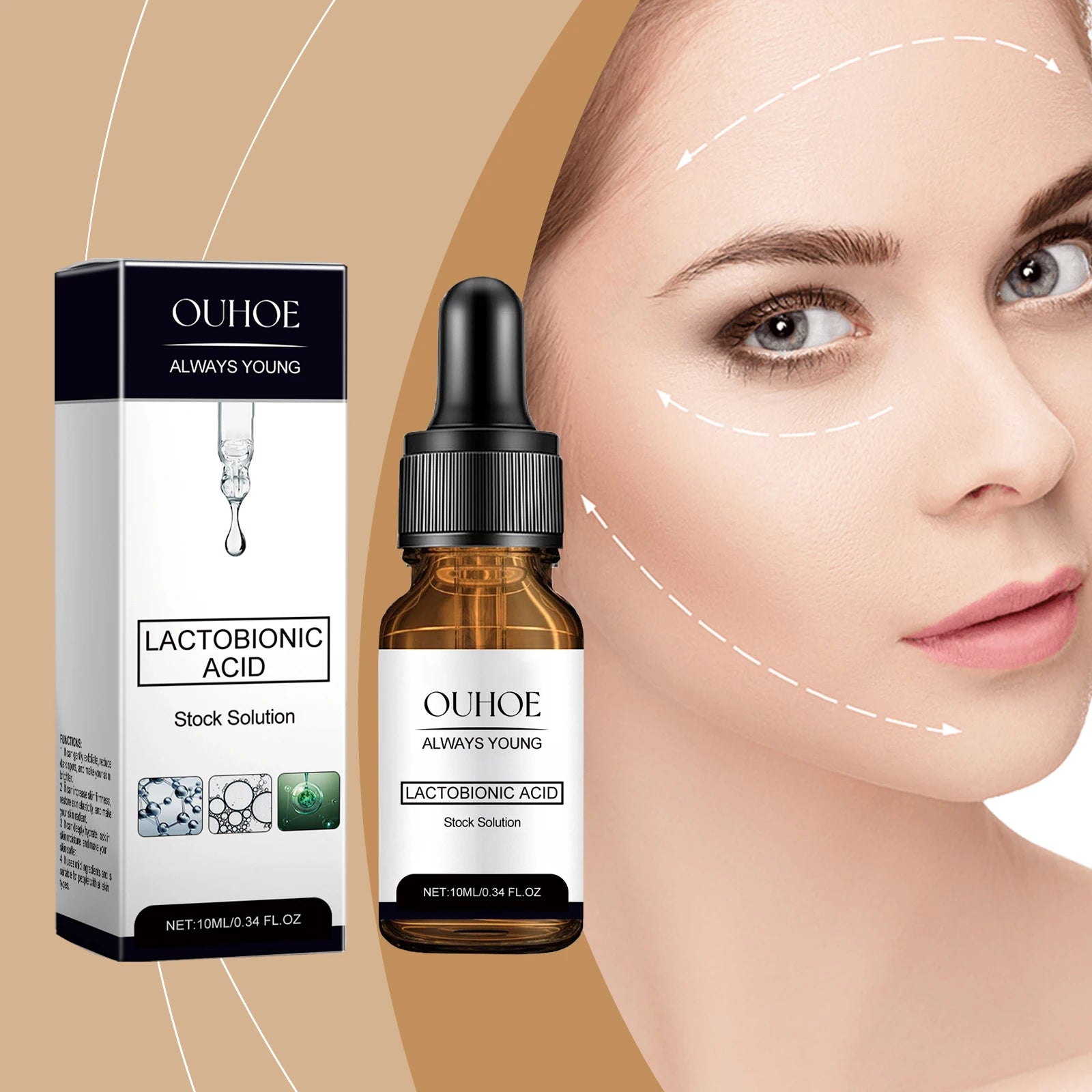 Moisturizes and Firms Moisturizing Nourish Remove Dark Spots Wrin-kles Fade Fine Lines Brighten Smooth Firming Facial Essence Oasis Select