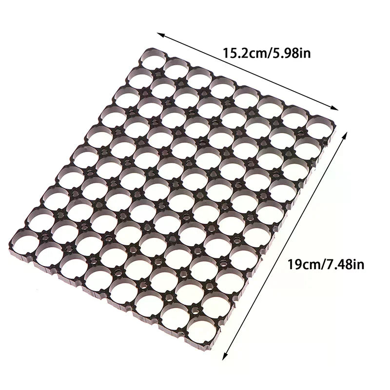 18650 8*10 Lithium Cell Battery Holder Case Holder Batteries Holder Bracket DIY Anti Vibration Plastic Cylindrical Battery Pack Oasis Select