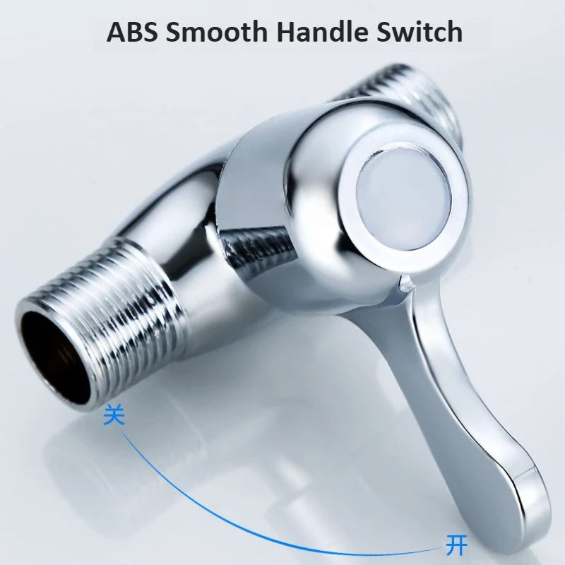 Straight Through Valve Copper Water Pipe Switch Tap with 4-point Female and Male Threads Water Faucet Toilet Stop Oasis Select