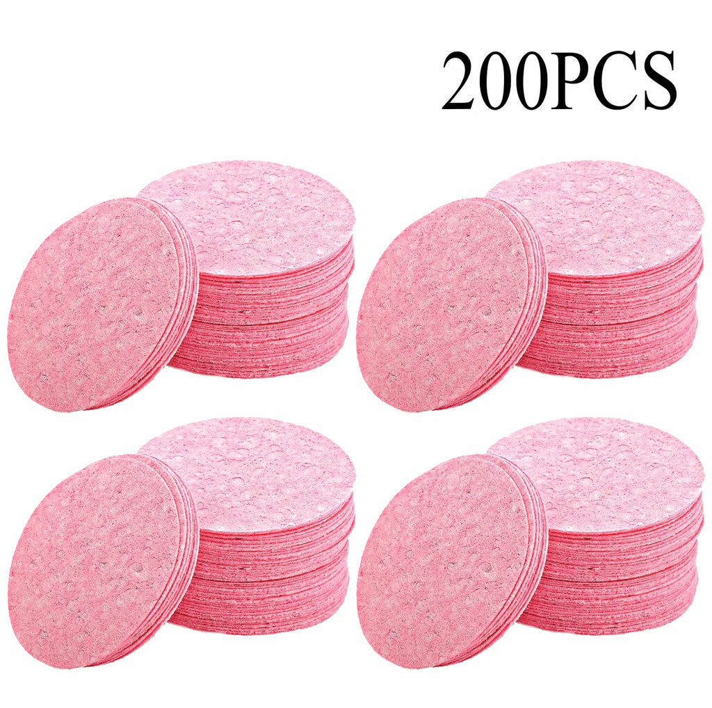 50-1000PCS Compressed Facial Sponge Strong Absorbent Cleansing Pads Latex Free Exfoliating Makeup Sponge Skin Care Sponge