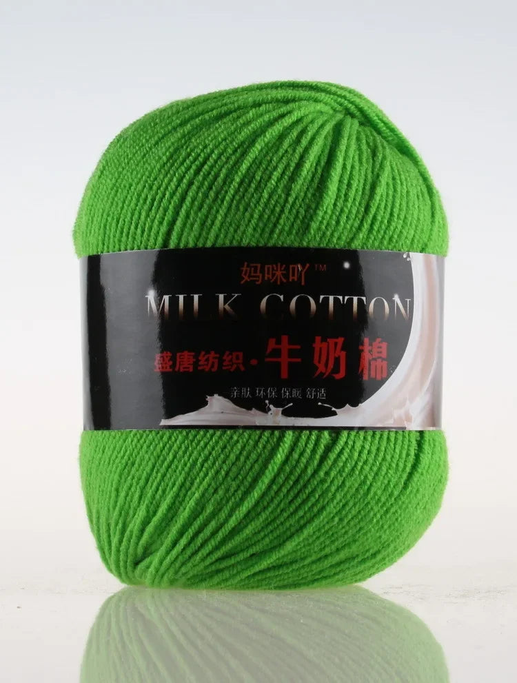 DIY Three Strands Graded Section Dyed Wool Medium Fine Cotton Thread