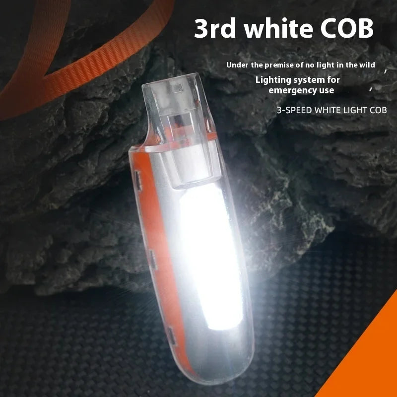 COB Strong Light Whistle Light Creative Shape Key Chain Pendant Portable Led Flashlight Oasis Select