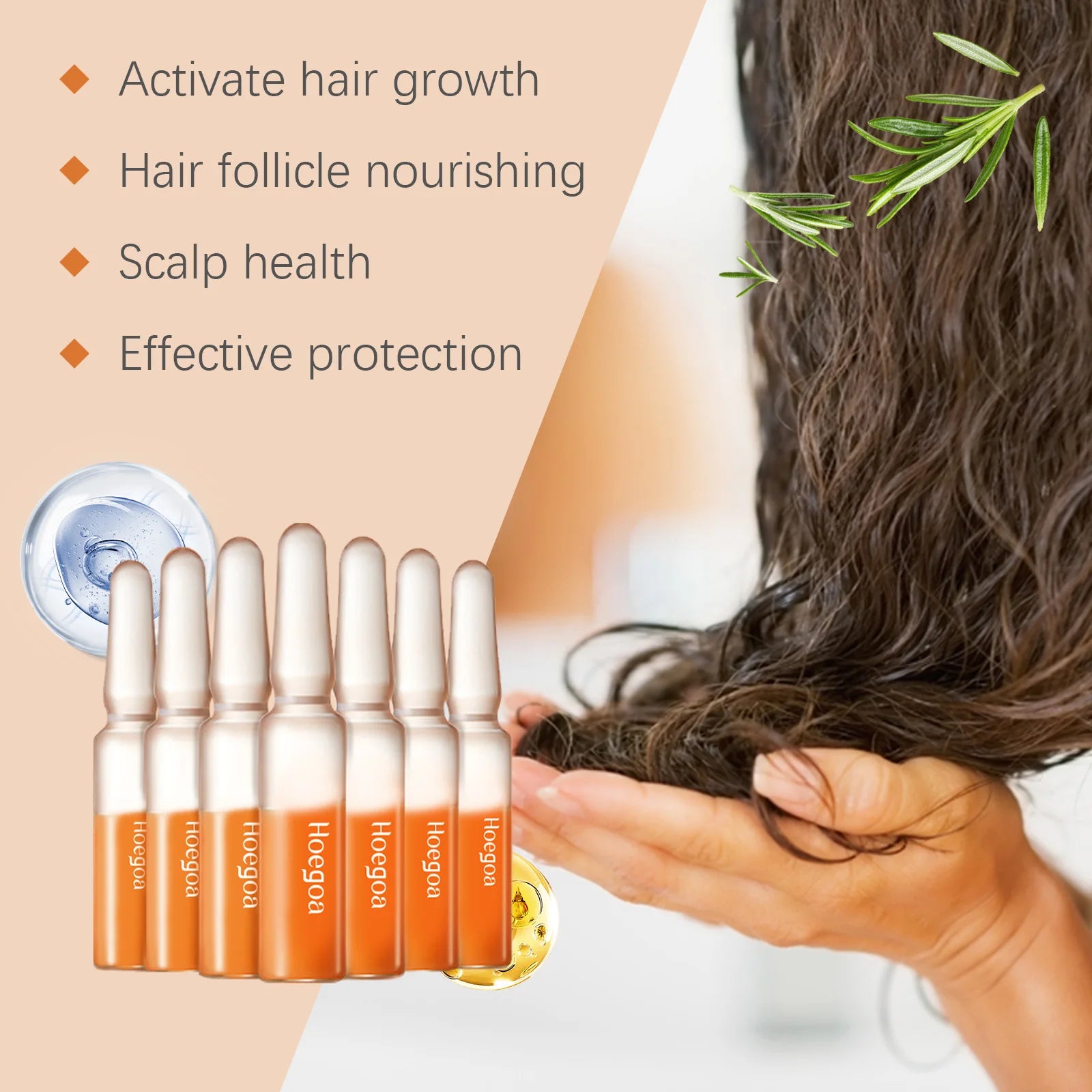 HOEGOA Hair Growth Ampoule – Scalp & Hair Repair Serum 14ml