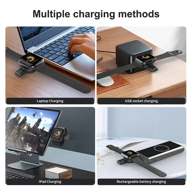 2 In 1 USB Type C Magnetics Watch Wireless Charger for Samsung Watch Galaxy 4 5 6 Active 1/2 Apple IWatch 2-8 SE Charging Stand Oasis Select