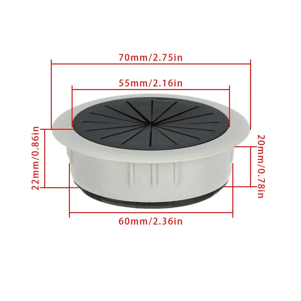 Practical Organizer Buckle Line Office Wire Hole Cover Computer Grommet Line Box Desk Table Cable Fastener Oasis Select