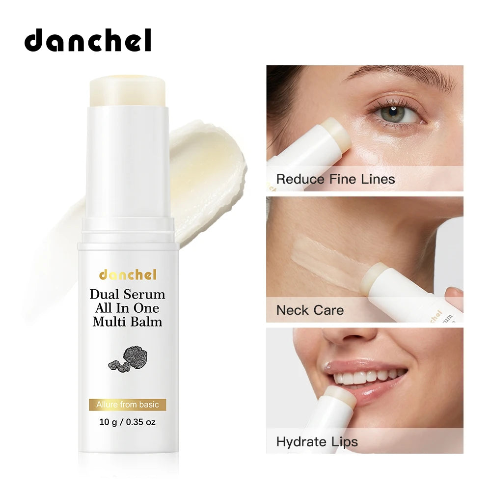 Vegan Collagen & Vitamin C Multi Balm Stick 3-in-1 Moisturizing Hydrating Soothes Dry Patches Serum Stick Radiant Finish Skincar Oasis Select