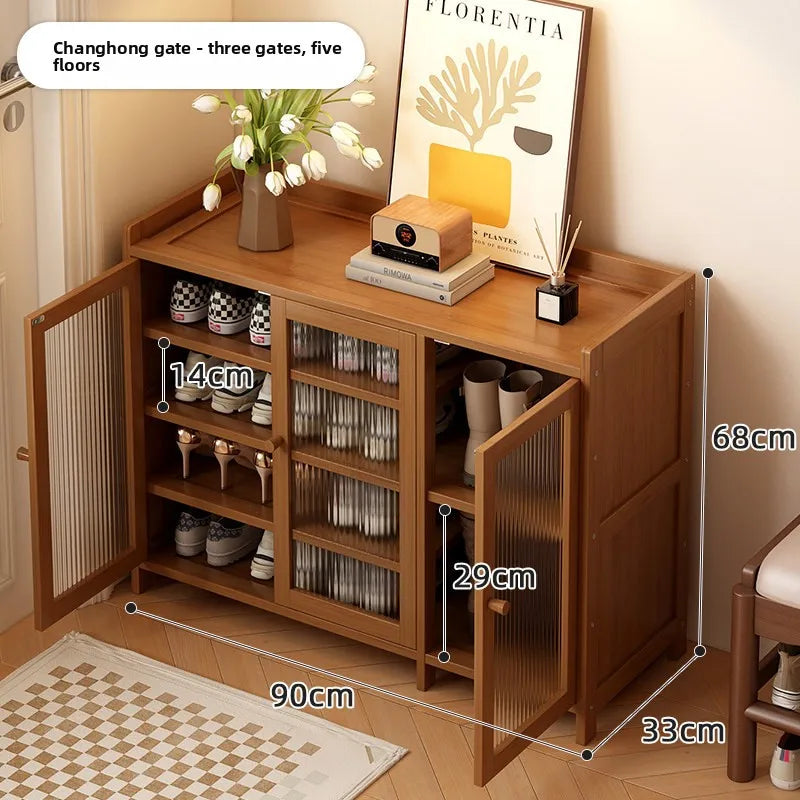 Shoe cabinet entrance household indoor shoe rack multi-layer home storage provincial space dormitory rental house shoe cabinet Oasis Select 3 Doors 5th Floor 29