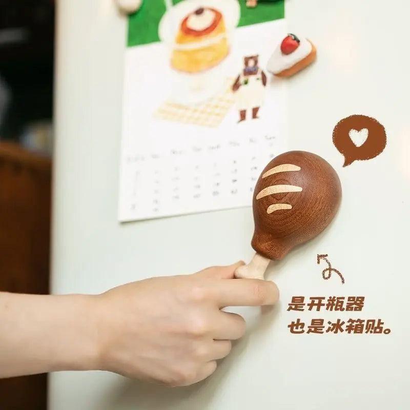 Creative Decoration of Chicken Leg Bottle Opener Bottle Opener Beer Bottle Screwdriver Magnetic Refrigerator Creative Gift Oasis Select Chicken thigh