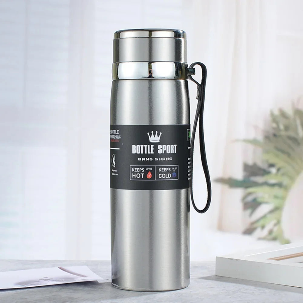 1000ml Stainless Steel Thermal Water Bottle Vacuum Insulated Thermos Flask Leakproof Coffee Tea Cup for Office Travel Use Oasis Select
