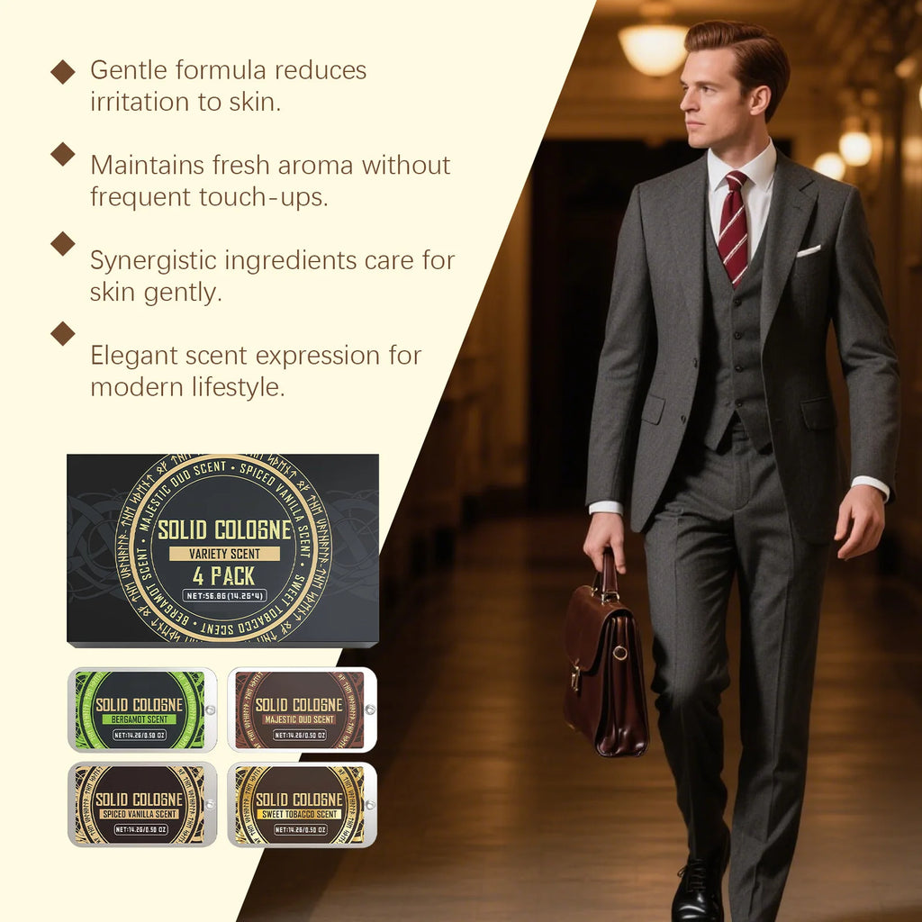 Men's Solid Perfume Balm – Fruity Woody Pheromone Fragrance Solid Perfume Balm Oasis Select