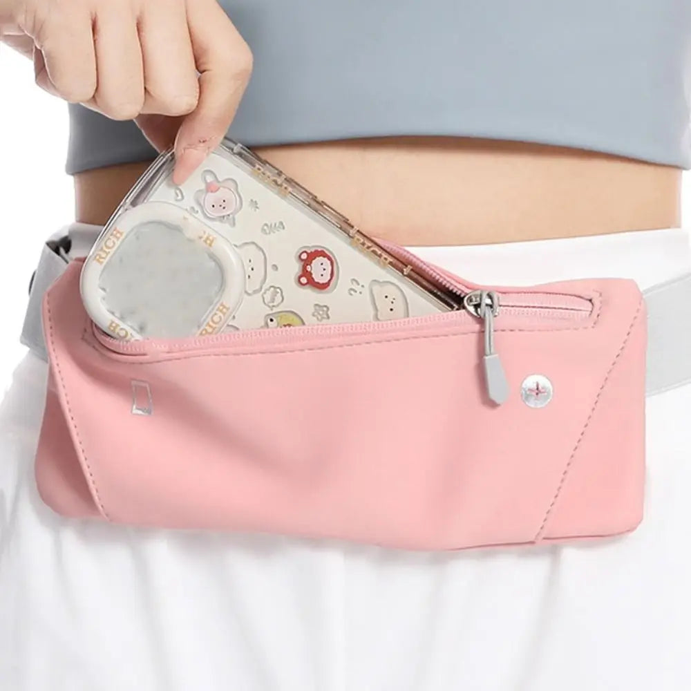Ultra-Thin Sport Mobile Waist Bag Close Fitting High Elastic Running Waist Bag Multifunctional Lightweight Sports Phone Bag Oasis Select
